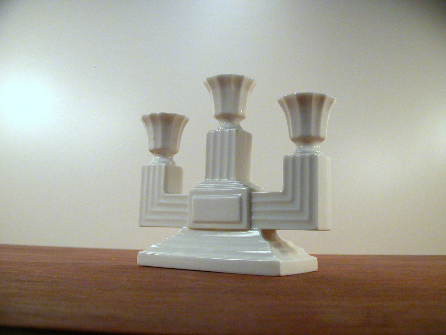 Lenox Candelabra, 3 Arm Fine Ivory China Lenox Candelabra Made in USA