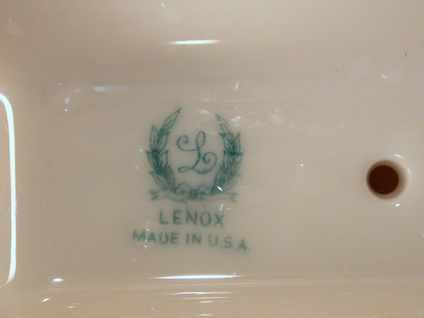 Lenox Candelabra, 3 Arm Fine Ivory China Lenox Candelabra Made in USA