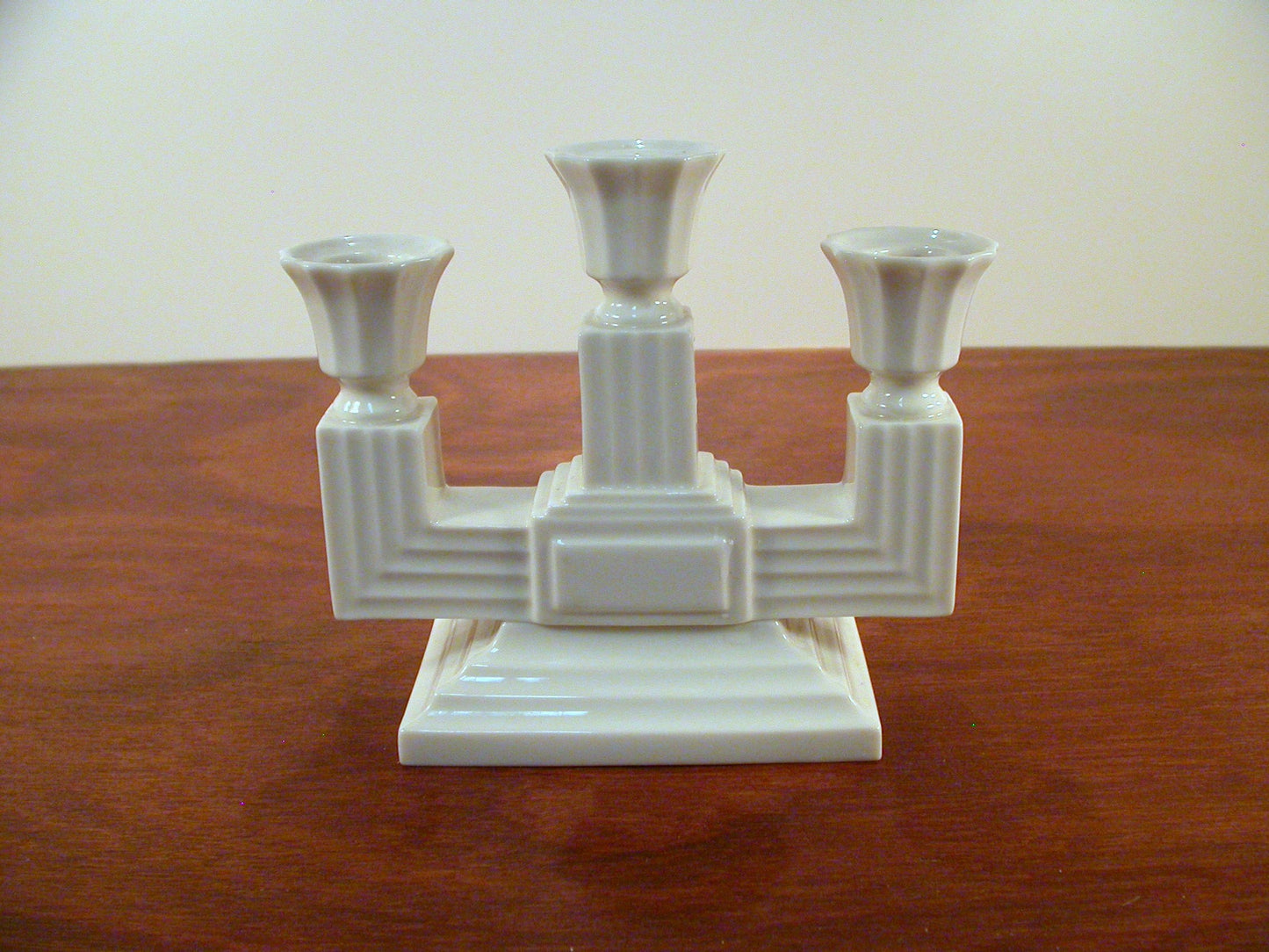 Lenox Candelabra, 3 Arm Fine Ivory China Lenox Candelabra Made in USA