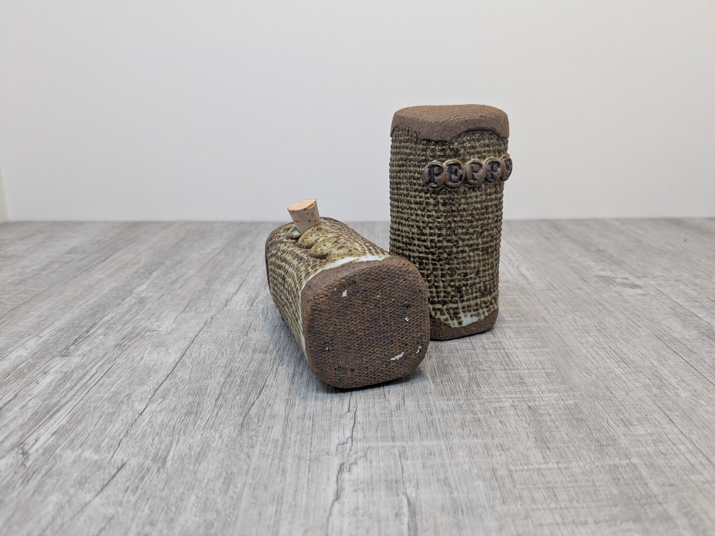 Linda Mackie Stoneware Salt and Pepper Shakers | Swan Lake Pottery
