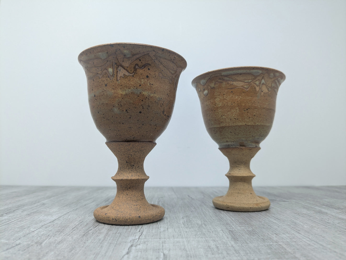 Linda Mackie Stoneware Goblets | Swan Lake Pottery