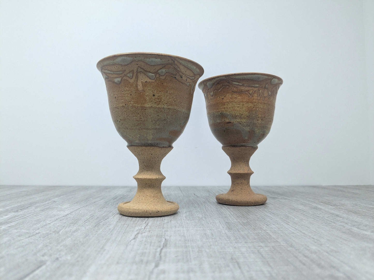 Linda Mackie Stoneware Goblets | Swan Lake Pottery