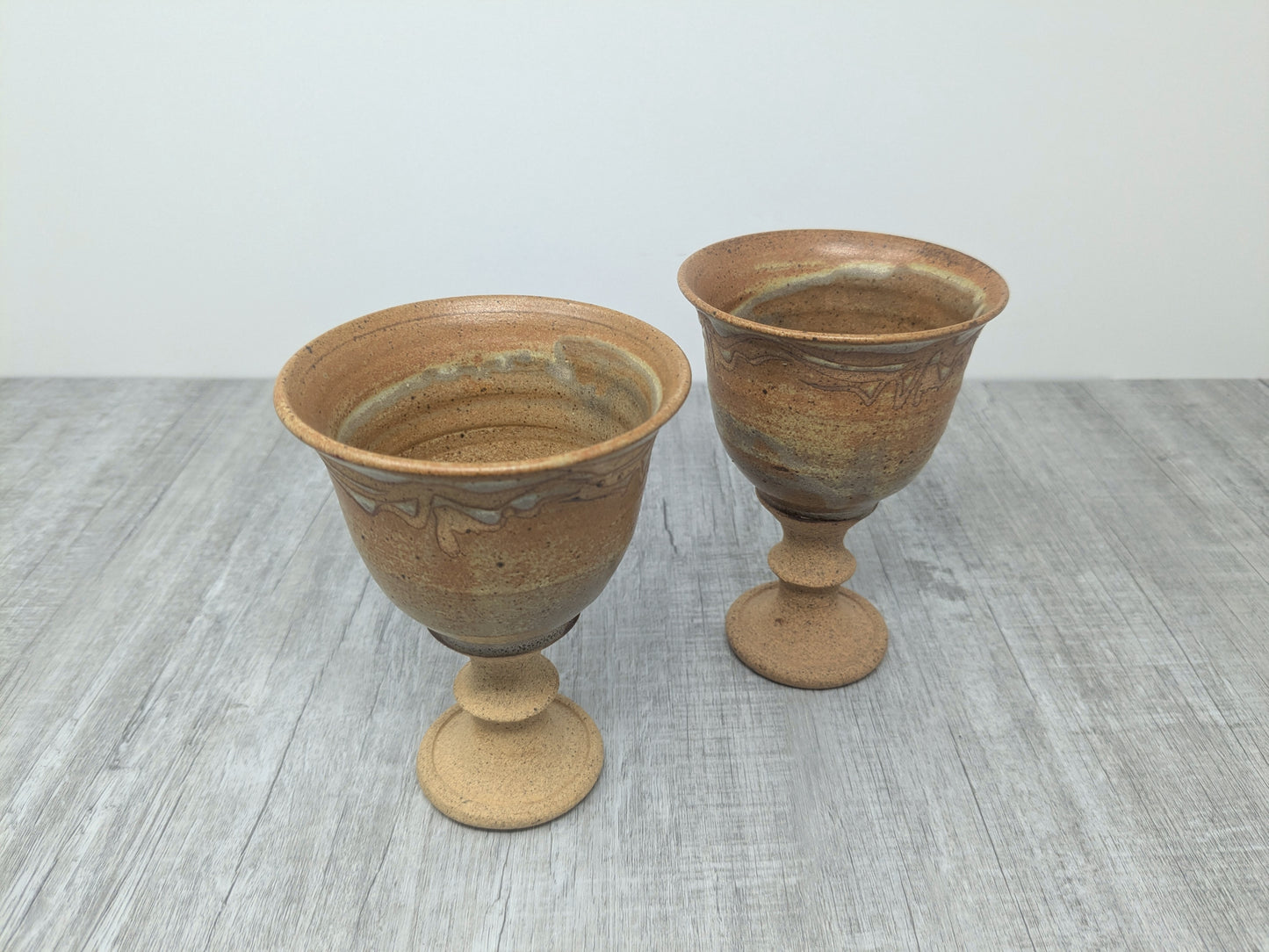 Linda Mackie Stoneware Goblets | Swan Lake Pottery