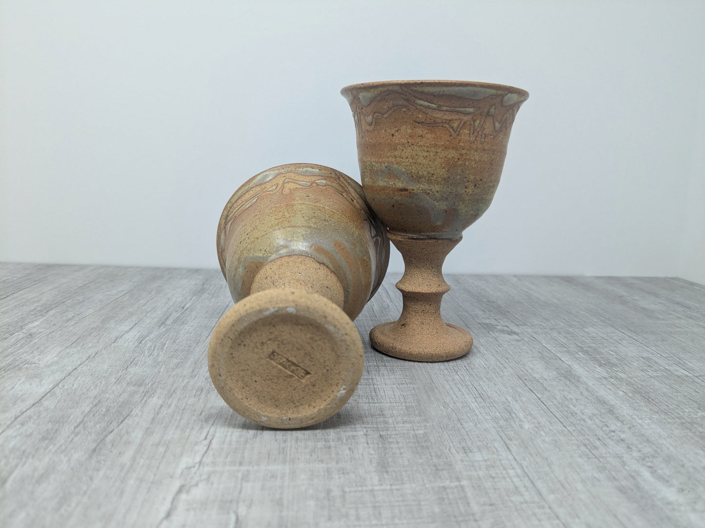 Linda Mackie Stoneware Goblets | Swan Lake Pottery