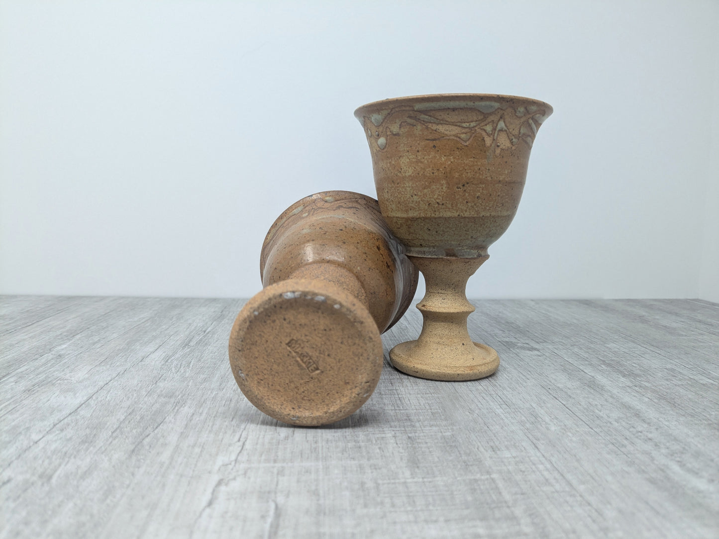 Linda Mackie Stoneware Goblets | Swan Lake Pottery