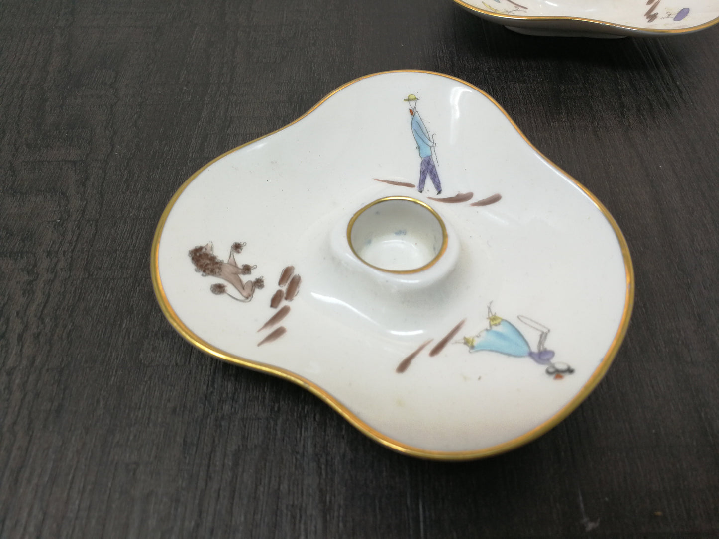 Lindner Kueps Bavaria Porcelain Candle holders | Vintage 1960's