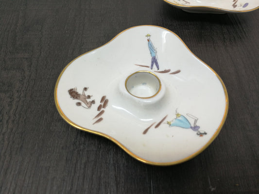Lindner Kueps Bavaria Porcelain Candle holders | Vintage 1960's