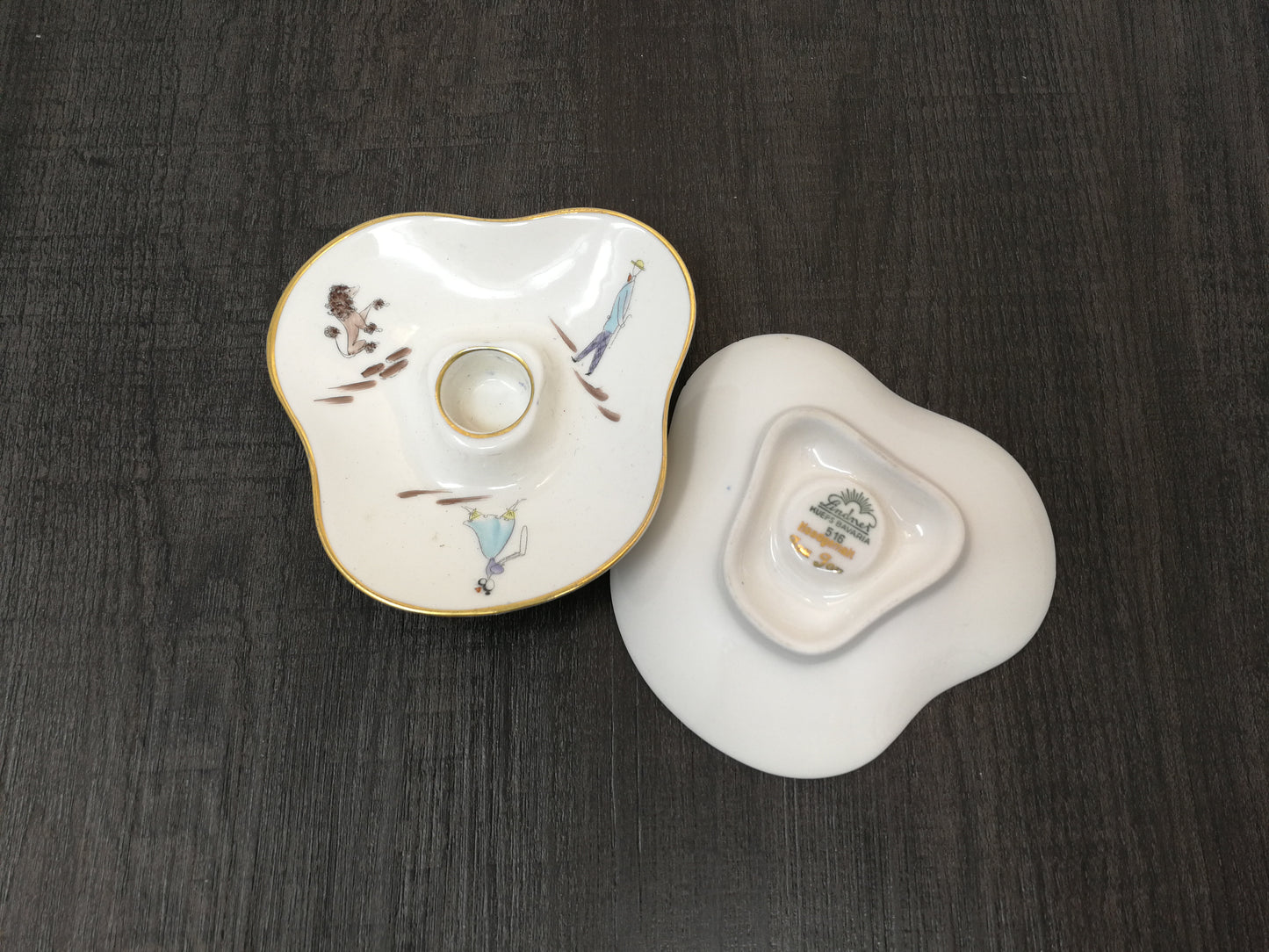 Lindner Kueps Bavaria Porcelain Candle holders | Vintage 1960's