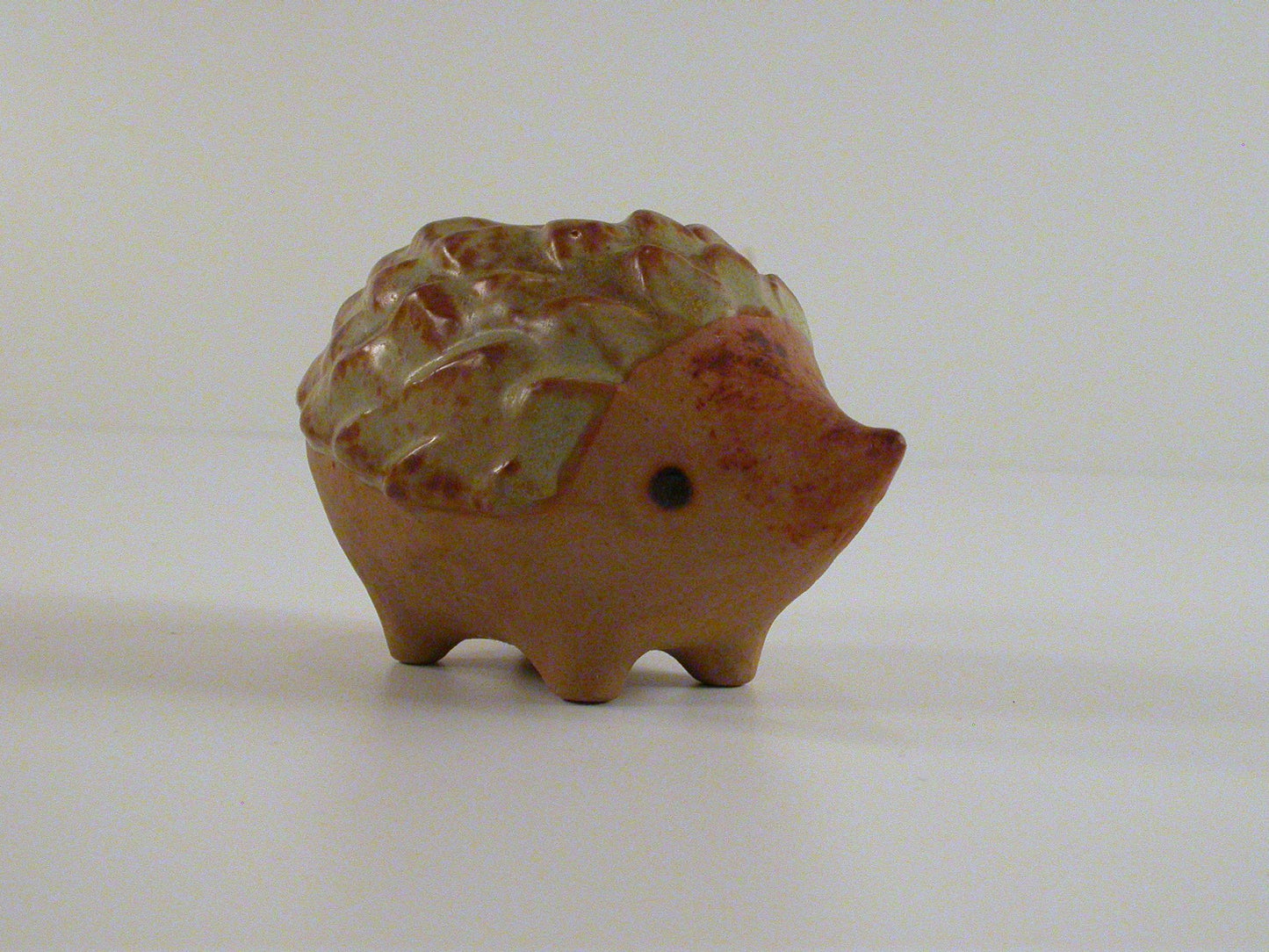 Pottery Hedgehog Candle Holder, David Stewart ? Art Pottery