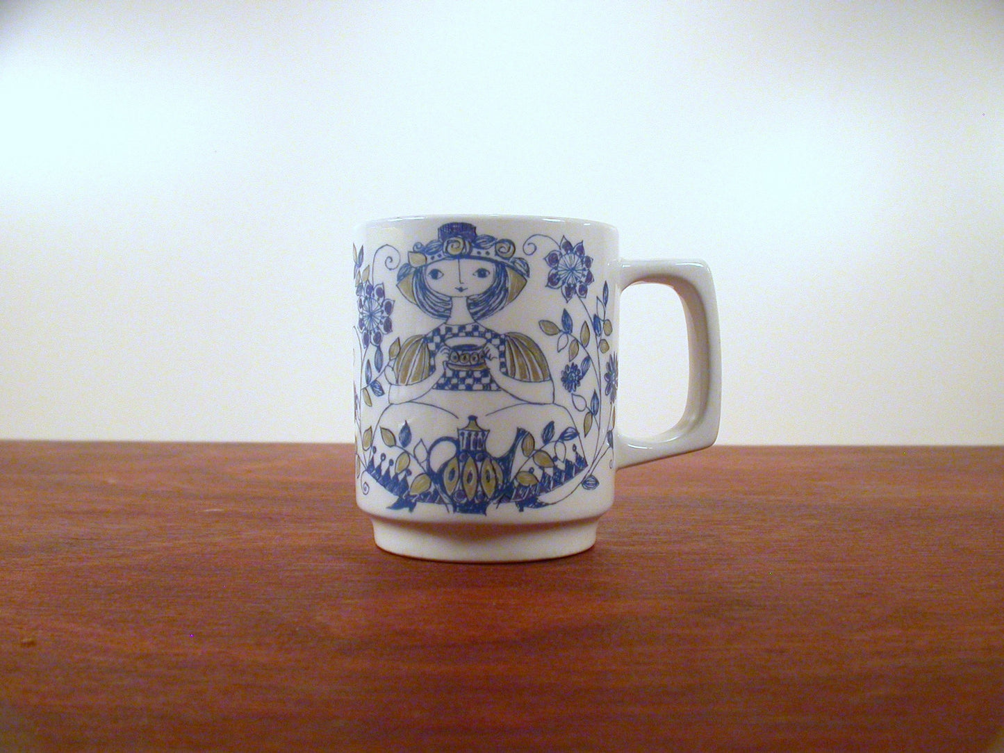 Turi Design Coffee Mug, Lotte Pattern by FF( Figgjo Flint), Dishware made in Norway