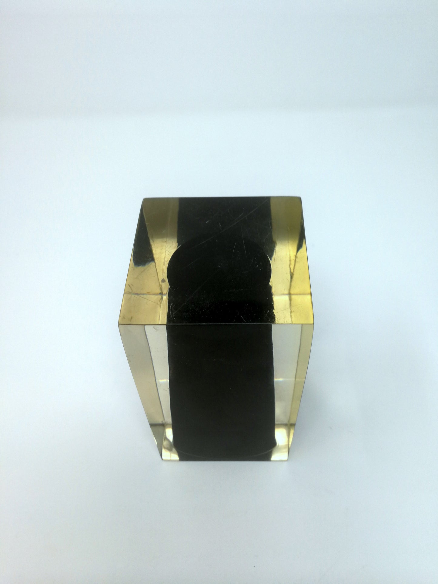 Vintage Lucite Italian Vase or Desk Organizer 1970's