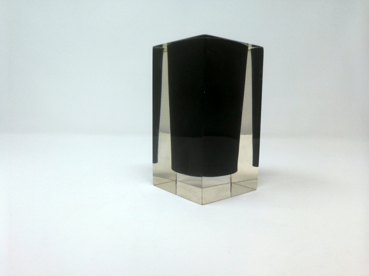 Vintage Lucite Italian Vase or Desk Organizer 1970's