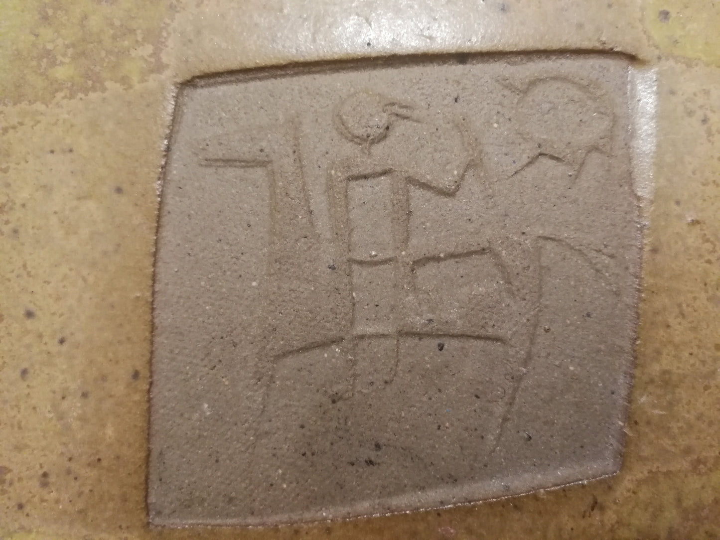 Studio Pottery Ashtray | Ceramic Arts Calgary Mid Century Tray | Luke Lindoe Ashtray with Horseman