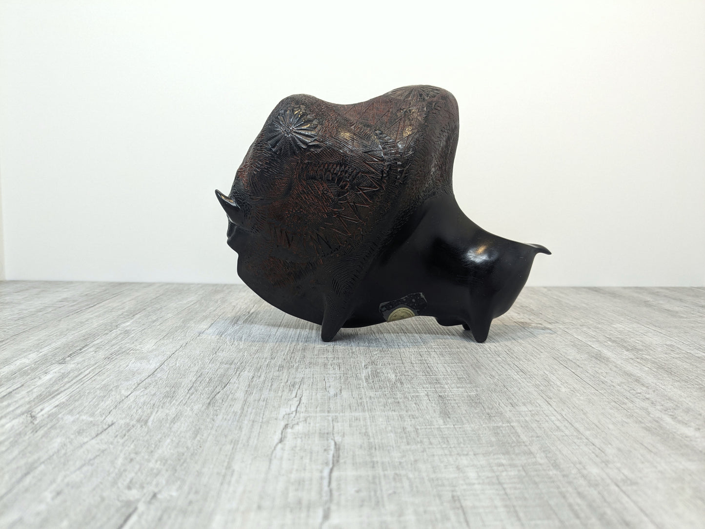 MCM Bold Bison Statue | BOMA Vancouver Canada Vintage Bison Sculpture