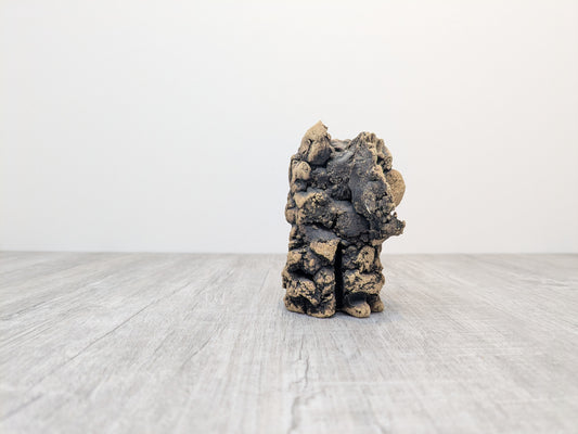 Vintage 1970’s Owl Sculpture | Brutalist Stoneware Pottery | Artisan Signed, HW