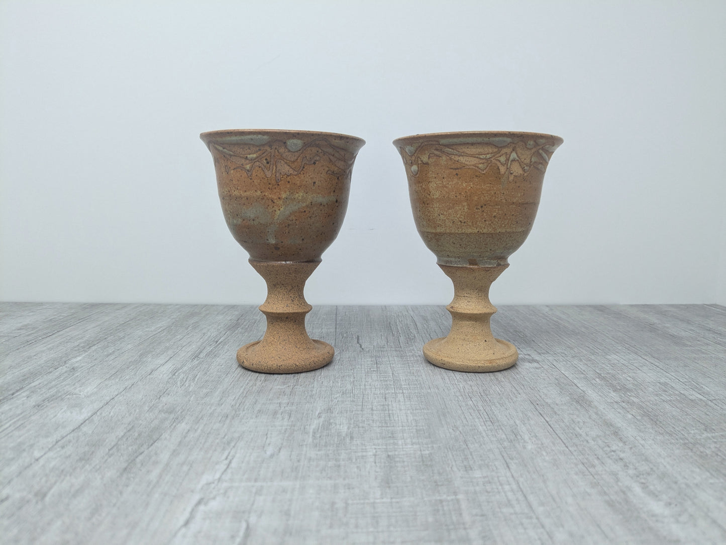 Linda Mackie Stoneware Goblets | Swan Lake Pottery