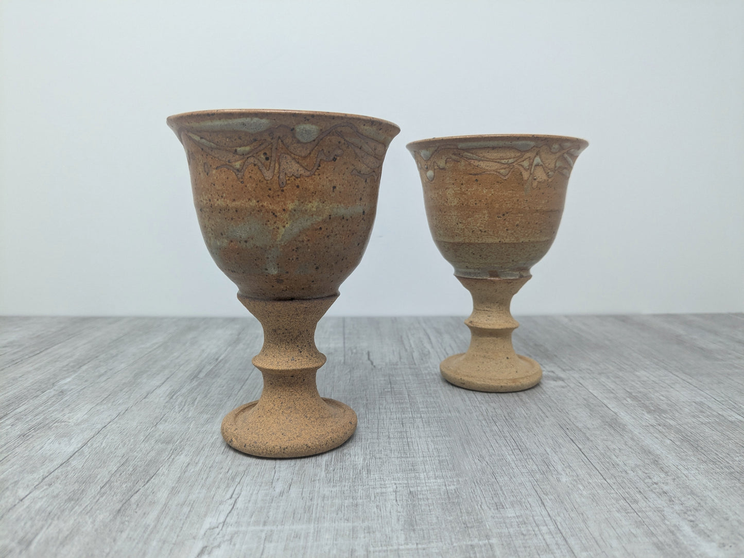 Linda Mackie Stoneware Goblets | Swan Lake Pottery