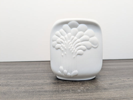 Kaiser Bisque Porcelain Candle Stand | Pop Art Design | Vintage West German Pottery