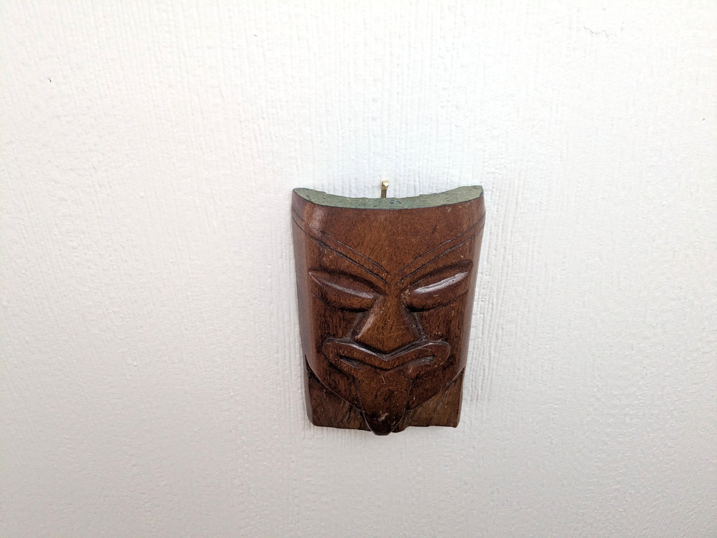 Vintage Maori Wheku Mask - New Zealand Wood Carving