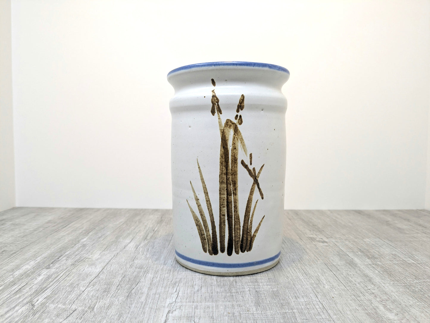 Mary Fox Studio Pottery | Tall Cylinder Utensil Holder / Vase