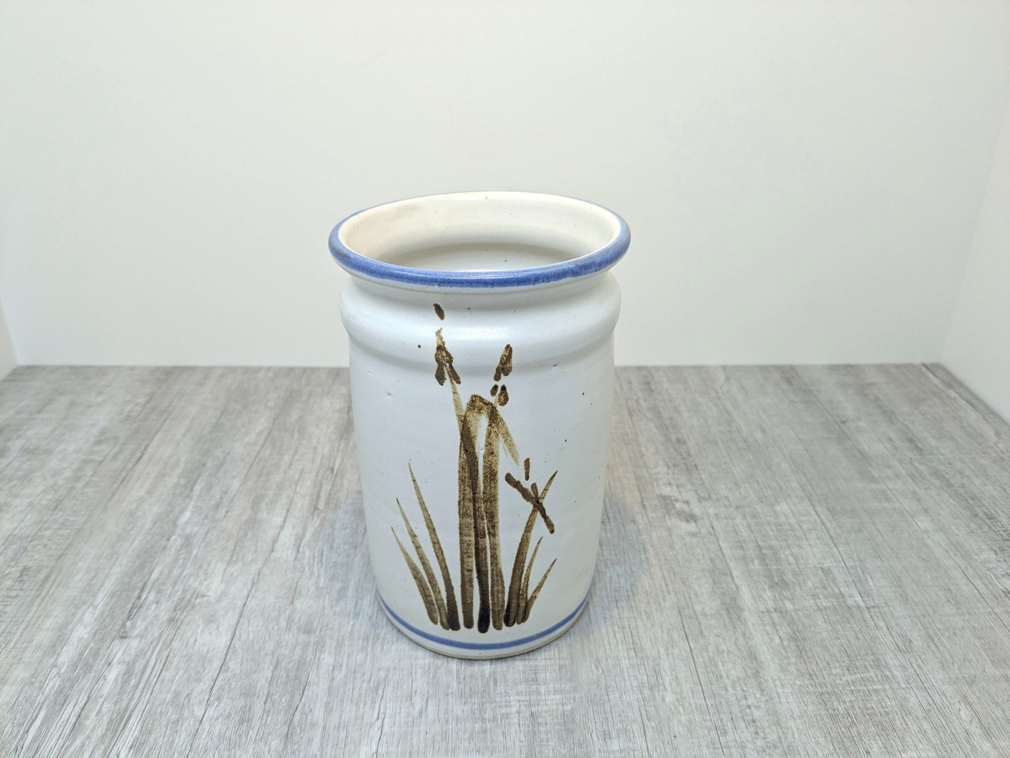 Mary Fox Studio Pottery | Tall Cylinder Utensil Holder / Vase