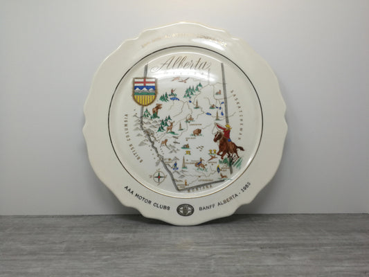 Medalta pottery Alberta travel plate