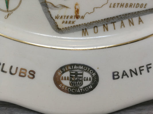 Medalta pottery Alberta travel plate