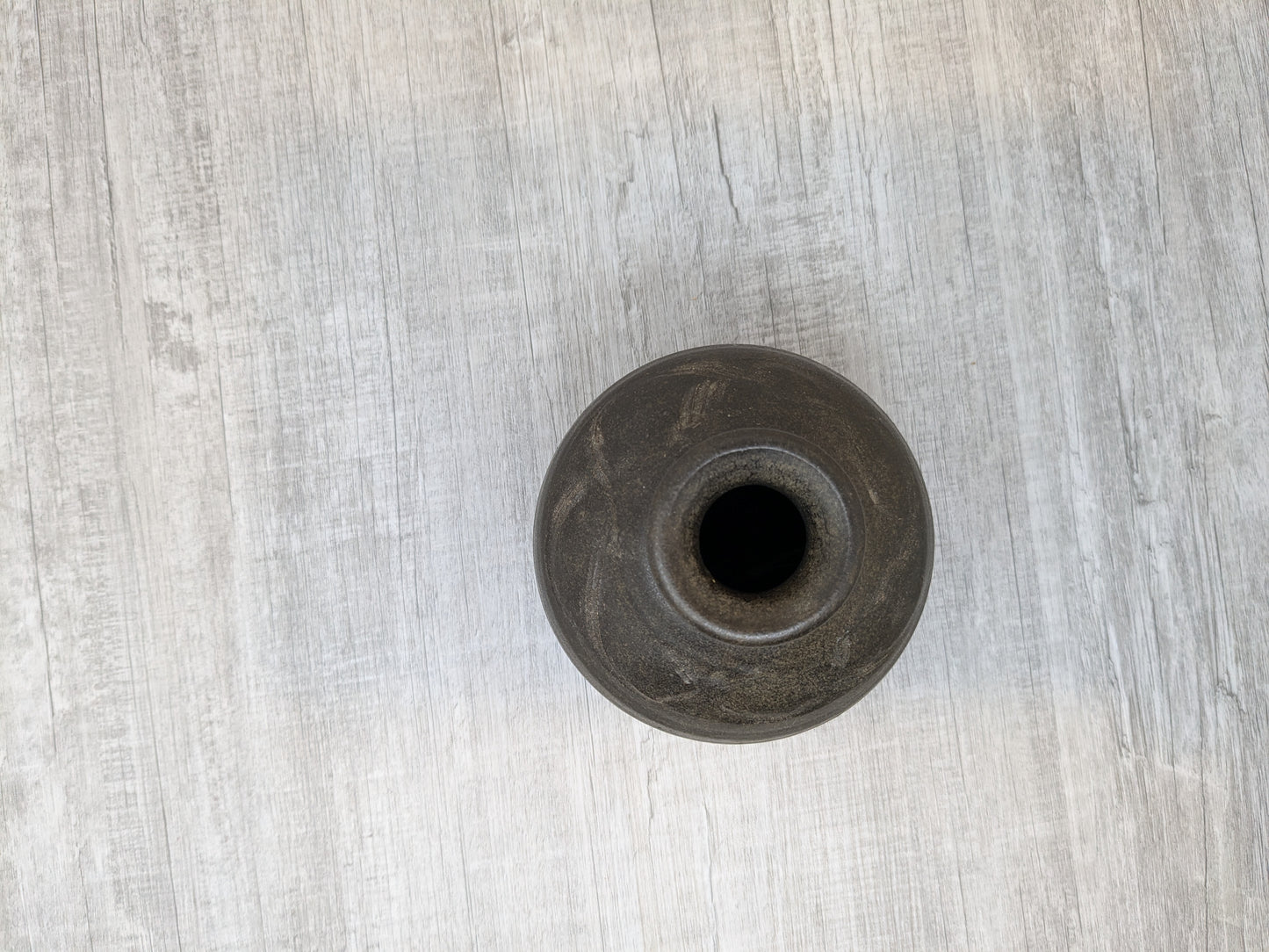 Meg Buckley Pottery | Stoneware Bulb Vase | Slate Glaze | Salt Spring Island Pottery