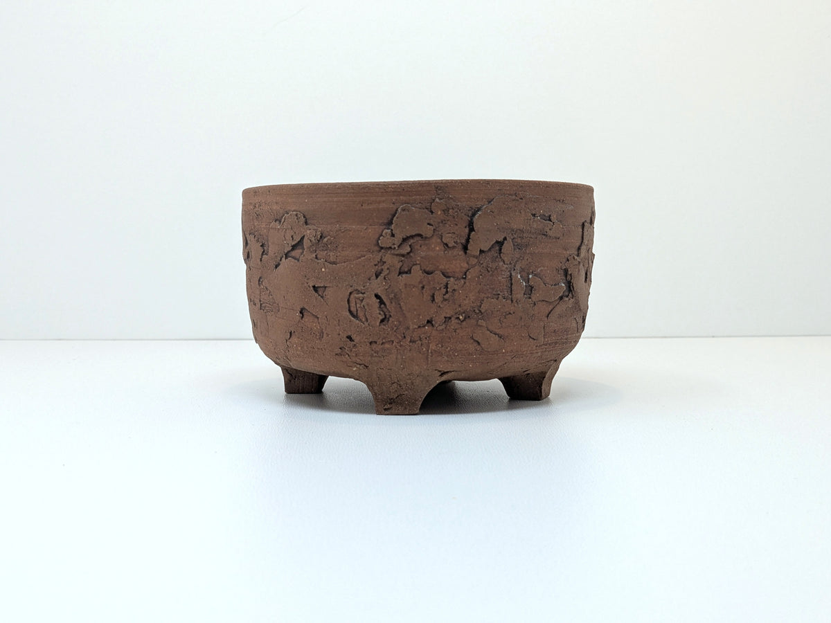 Meg Buckley Stoneware Jardiniere Planter | Textured Finish with Drainage Hole