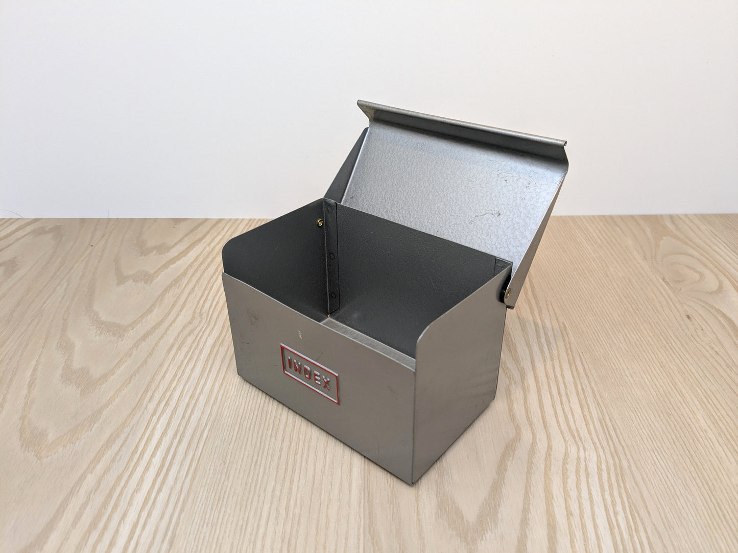 Grey Powder Coated Index Box | Metal Storage Box