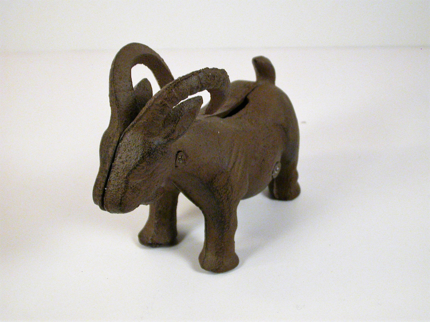 Cast Iron Coin Bank | Vintage Cast Goat Shaped Money Bank