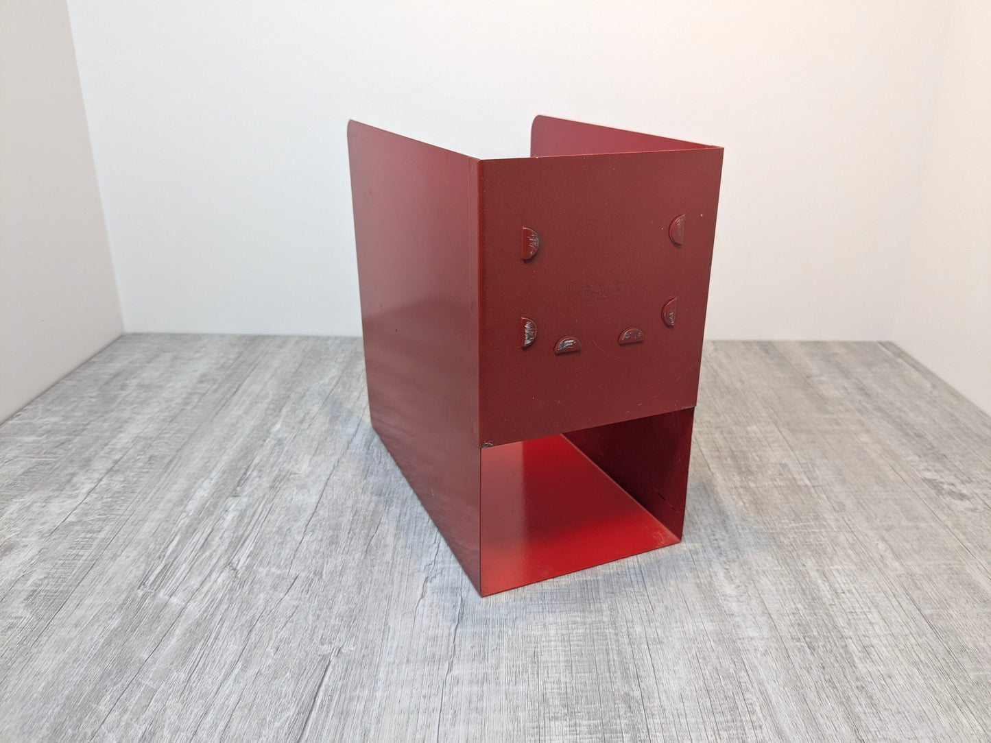 Vintage Metal Princeton Files | Brodart Red Magazine Holders