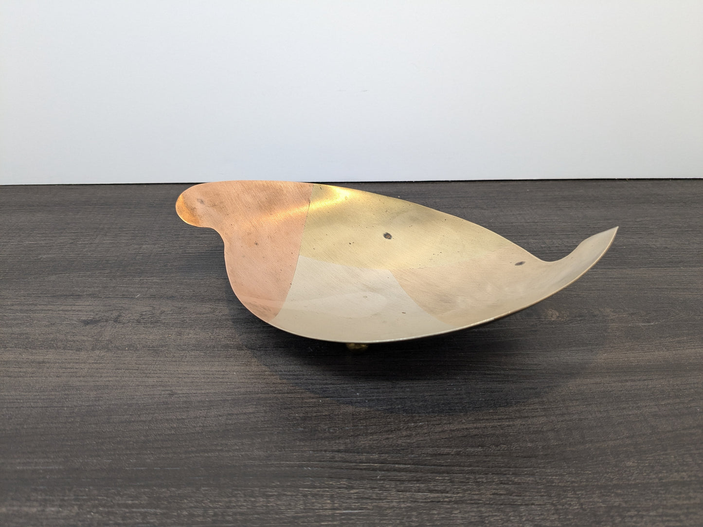Vintage Mid Century Mexican Modernist "Metales Casados" | Married Metals Footed Abstract Dish