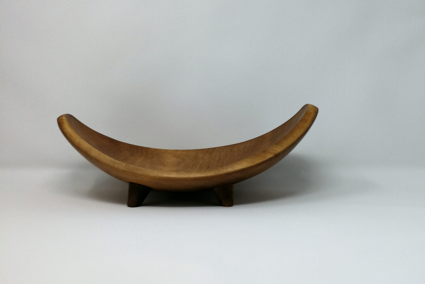 Baribocraft Modernist Decorative Bowl | Solid Hardwood MCM Accent Bowl