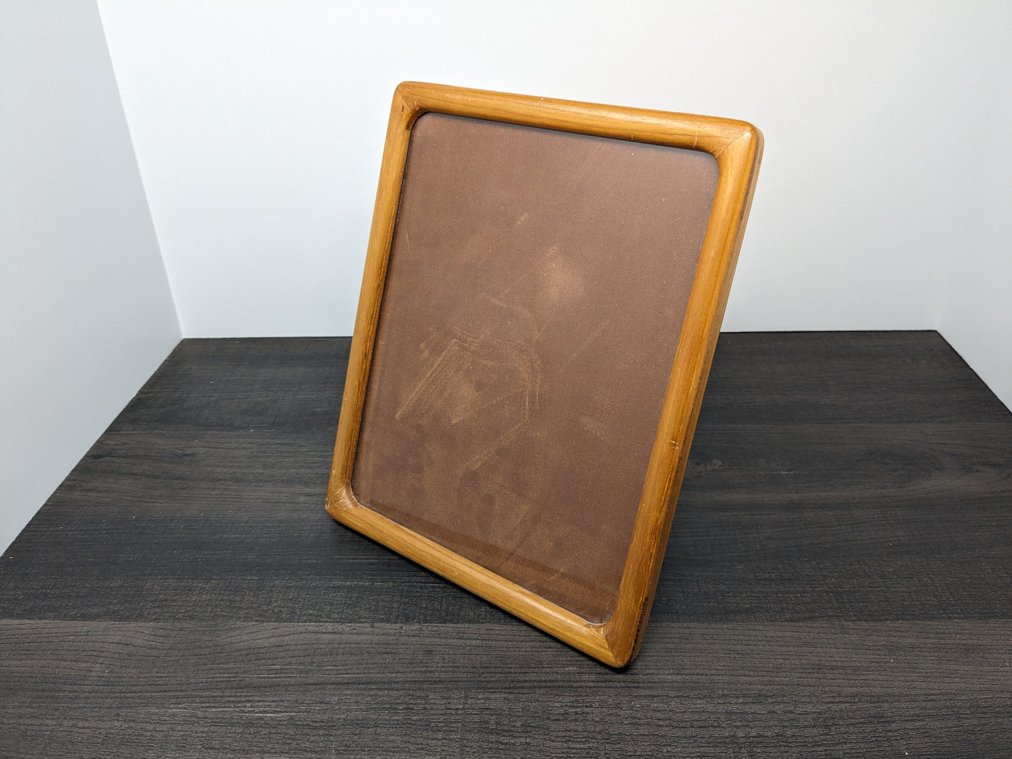 Mid Century Teak Picture Frame | Solid Teak Rectangular Frame | Vertical or Horizontal Display | Fits 8" X 10" Photo | Danish Modern Design