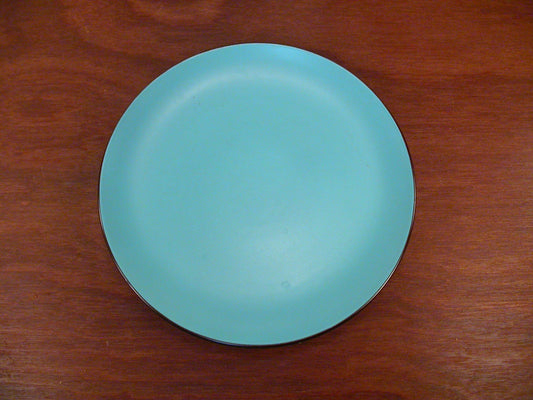 2 Mikasa Bristol Blue 12" Plates, Mikasa Terra Stone Mid-Century Plates