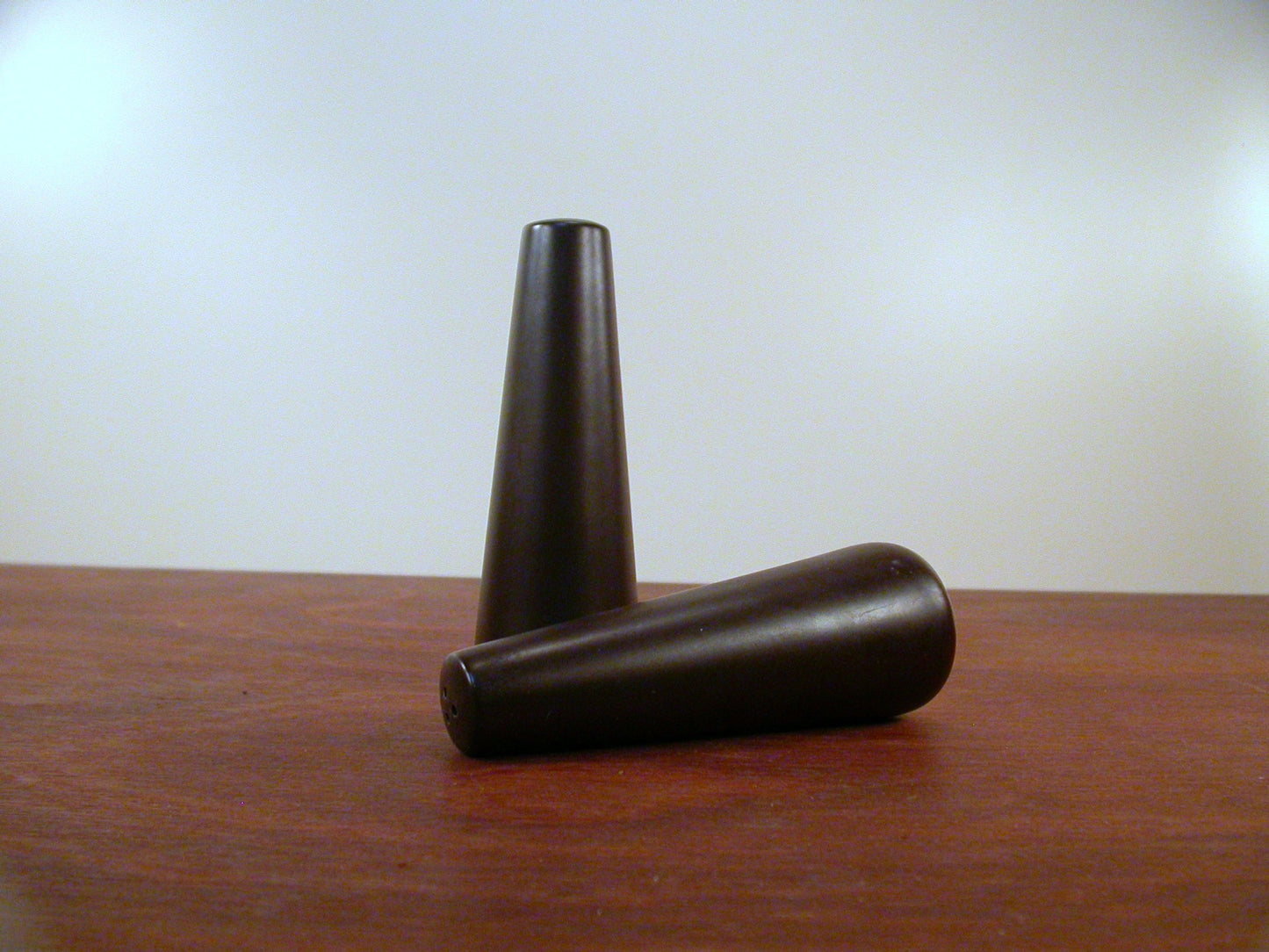 Mikasa Terra Stone Salt and Pepper Shakers, Vintage Mid Century Salt and Pepper