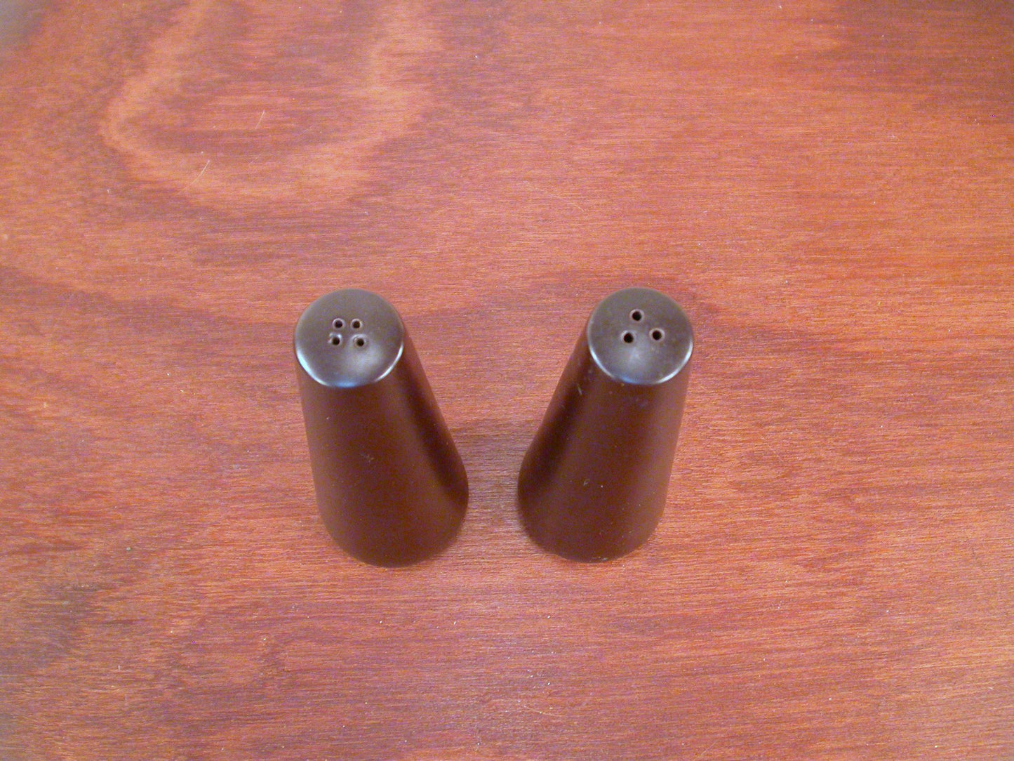 Mikasa Terra Stone Salt and Pepper Shakers, Vintage Mid Century Salt and Pepper