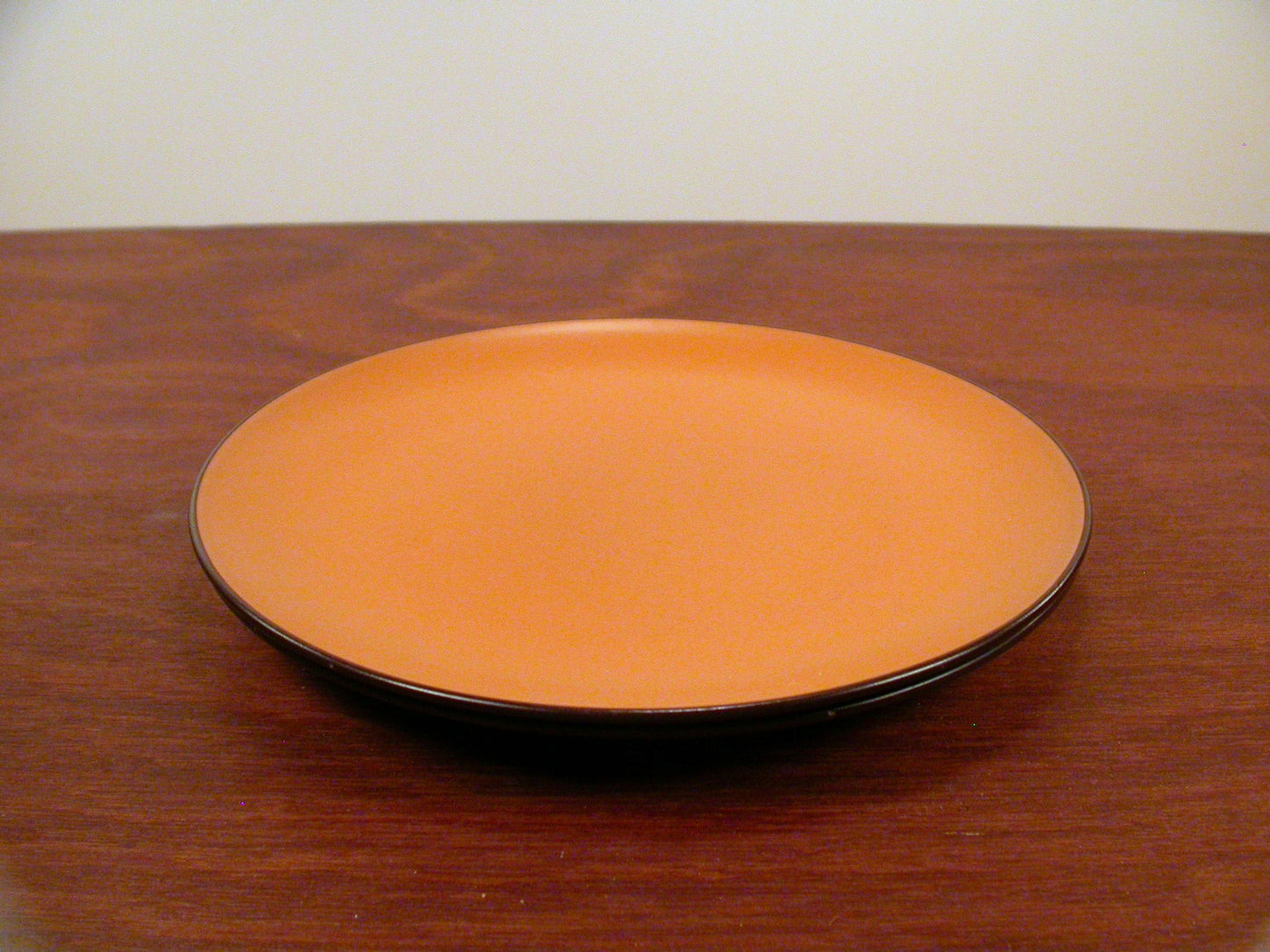 2 Mikasa Sherbet Orange Dinner Plates, Mikasa Terra stone Dinnerware