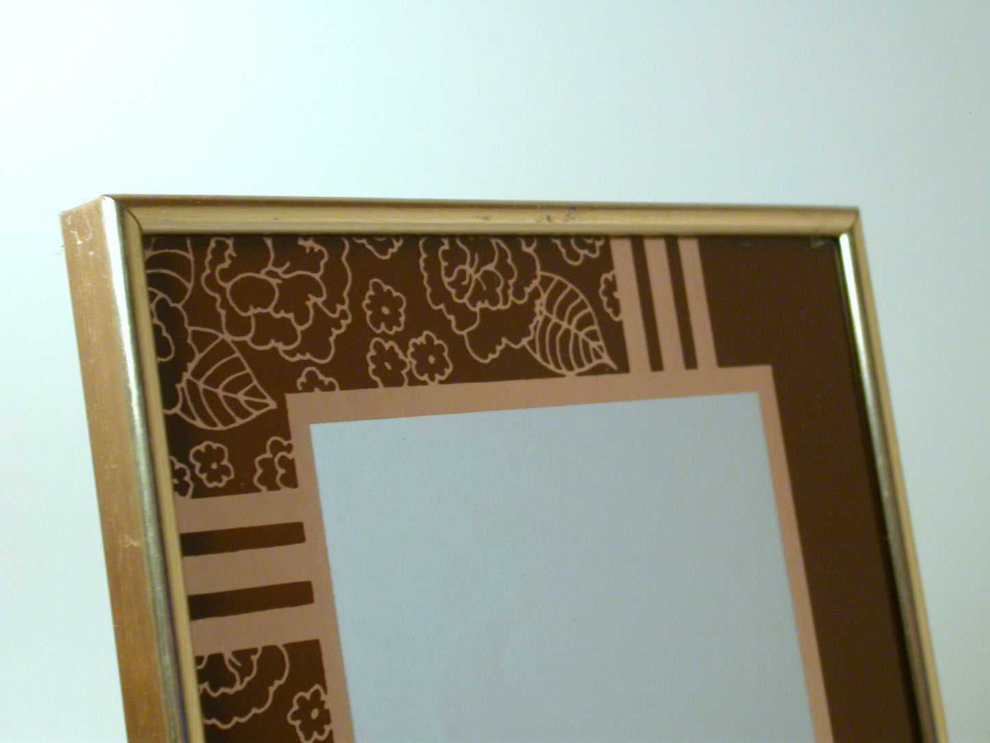 Modern Reverse Painted Picture Frame | 1970's Modern Frame