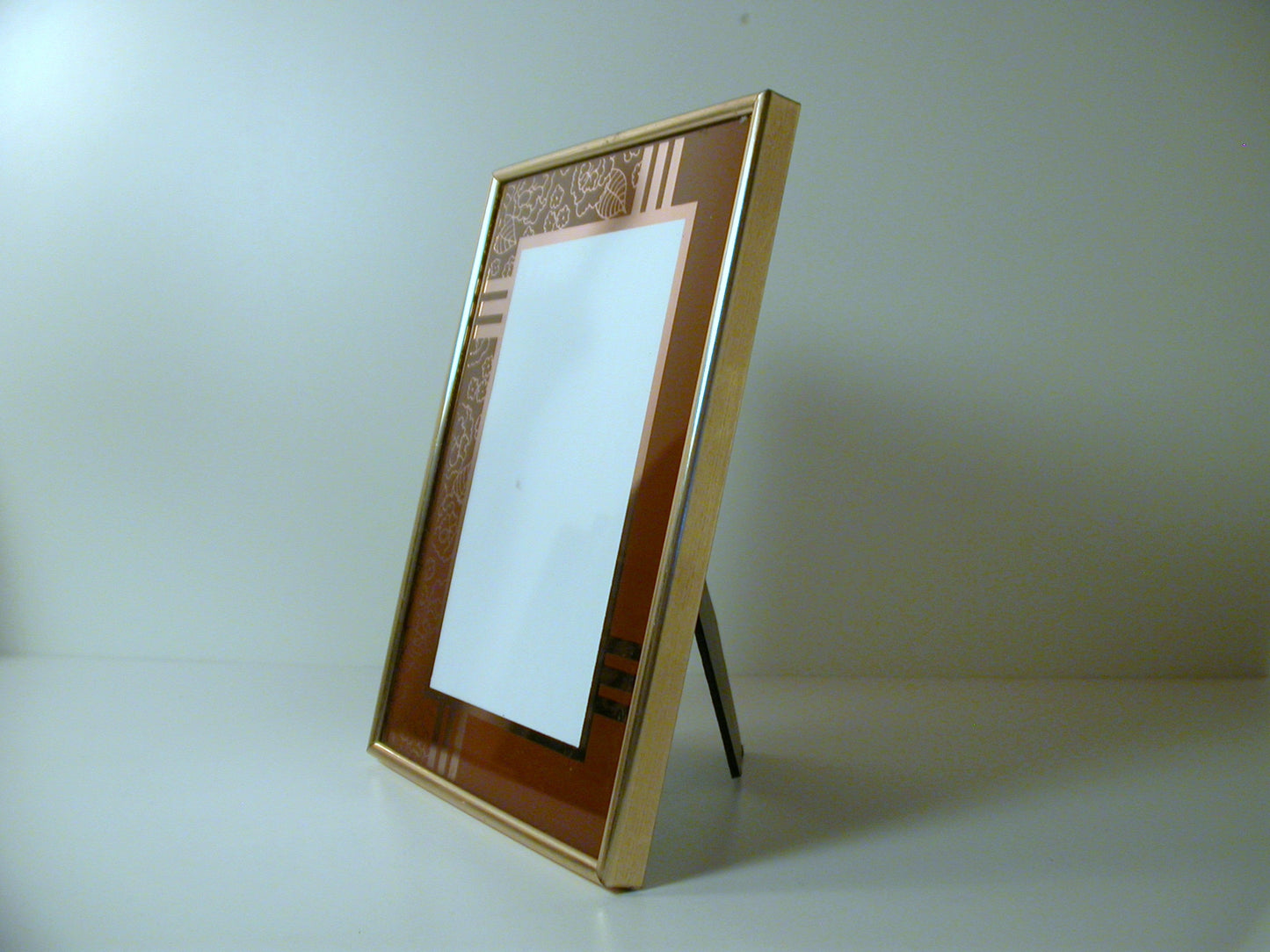 Modern Reverse Painted Picture Frame | 1970's Modern Frame