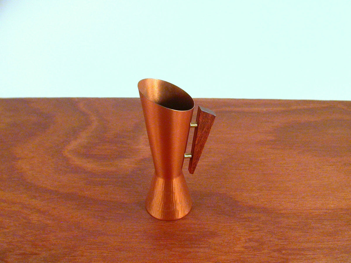 Copper Pitcher Vase " Mid Century Copper Modernist Vase | Scandinavian Copper Vase