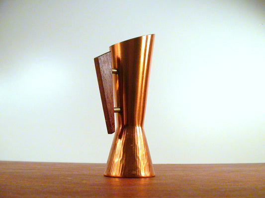 Copper Pitcher Vase " Mid Century Copper Modernist Vase | Scandinavian Copper Vase