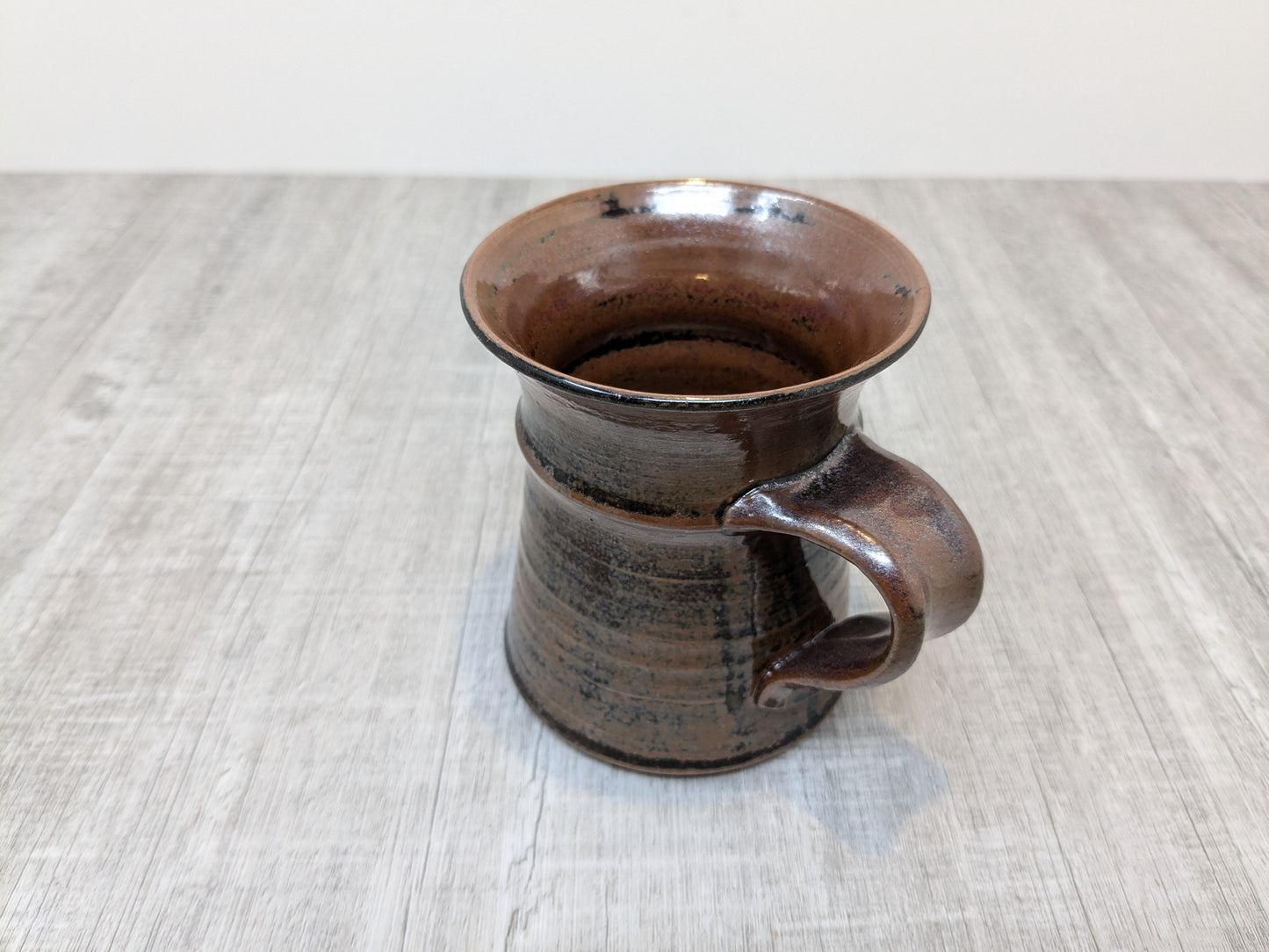 Studio Pottery Stoneware Mug | Tenmoku Glaze | St Albert Alberta Pottery