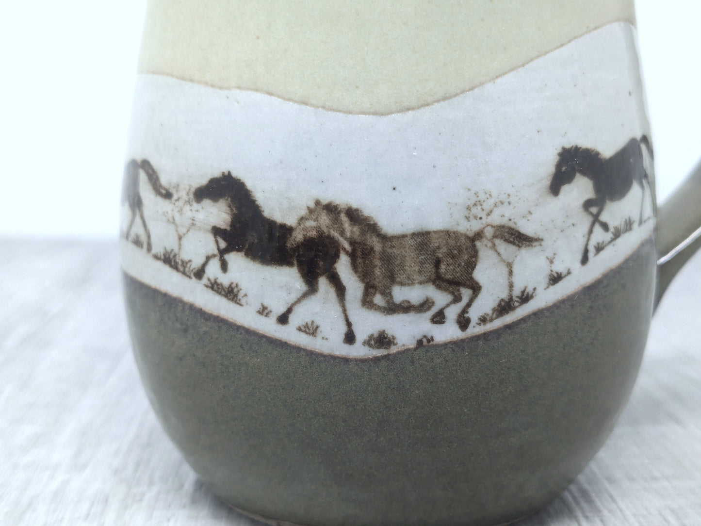 Otagiri Mug Japan | Galloping Horse Stoneware Mug