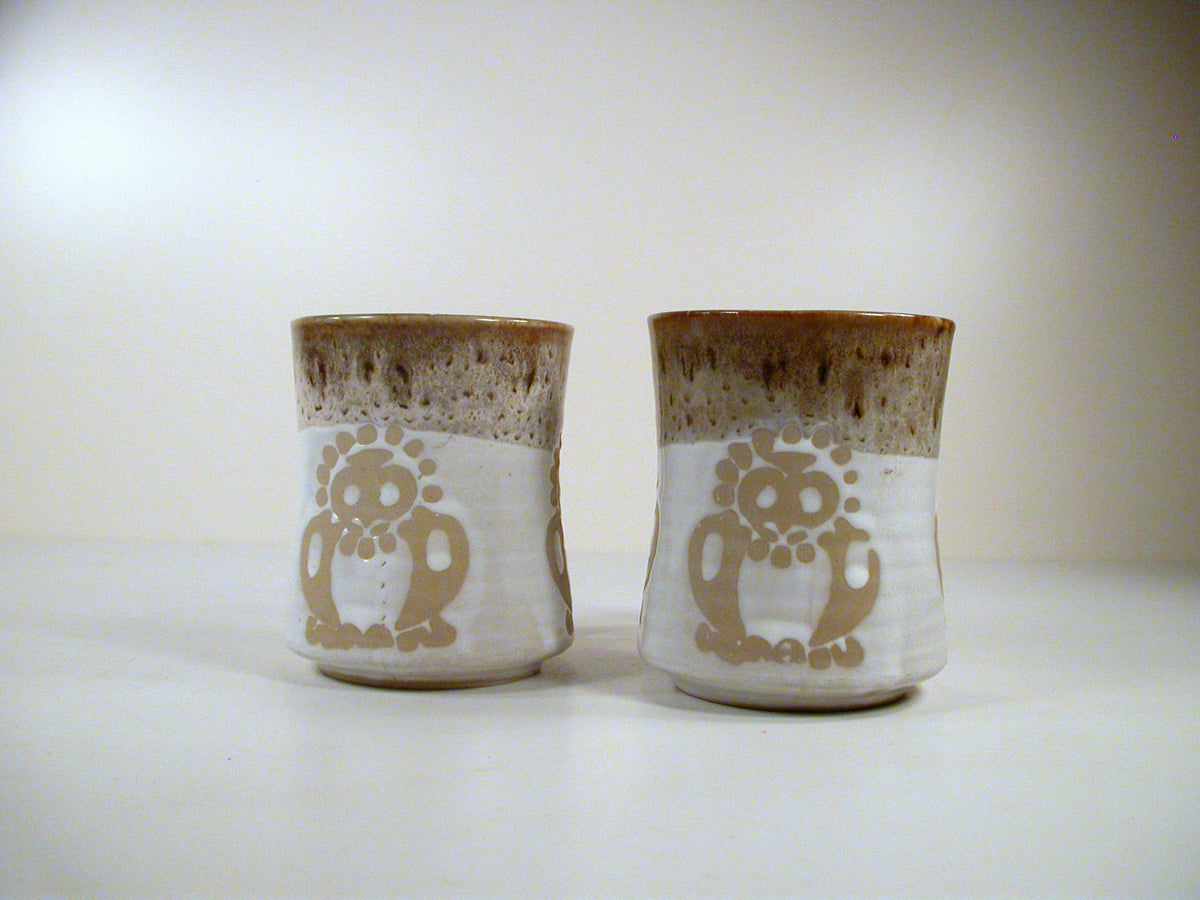 Mid Century Mugs Japan | Stylized Owl Design