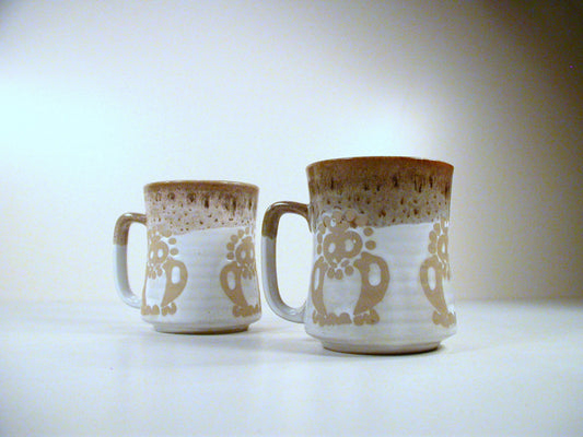 Mid Century Mugs Japan | Stylized Owl Design