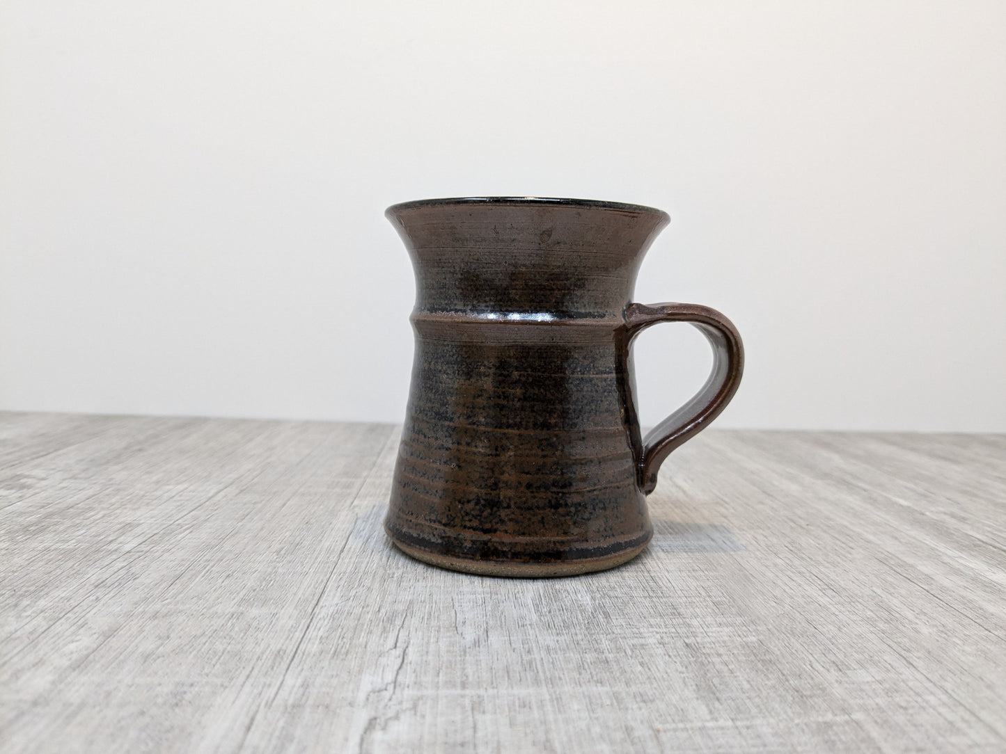 Studio Pottery Stoneware Mug | Tenmoku Glaze | St Albert Alberta Pottery