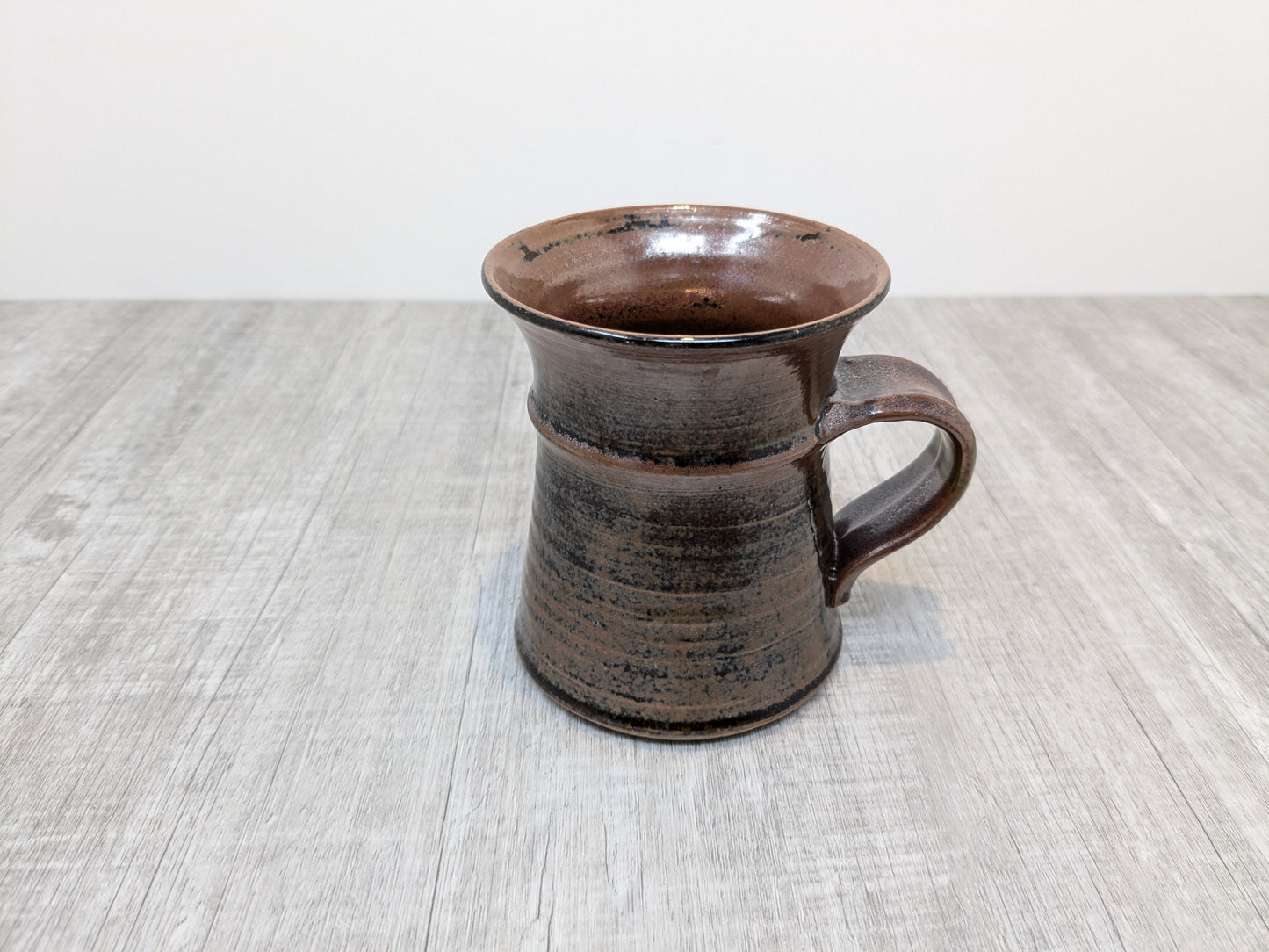 Studio Pottery Stoneware Mug | Tenmoku Glaze | St Albert Alberta Pottery