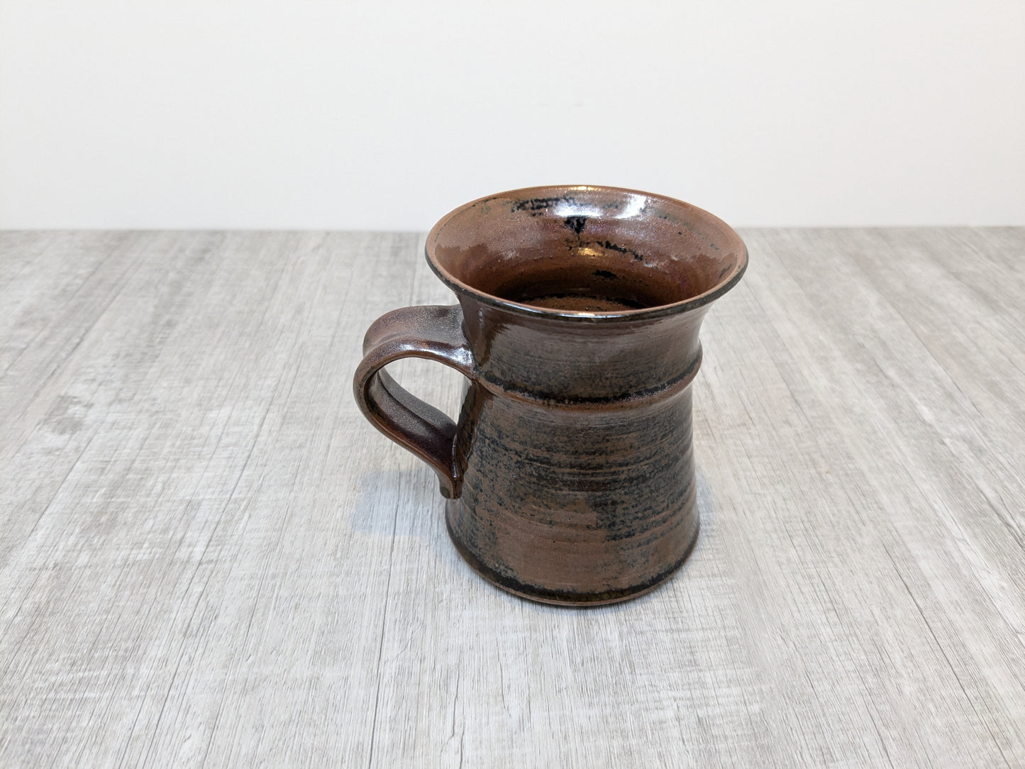 Studio Pottery Stoneware Mug | Tenmoku Glaze | St Albert Alberta Pottery